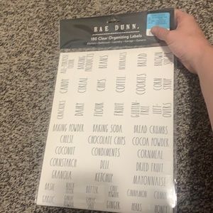 RAE Dunn - Clear Labels - 180 Organizing Labels